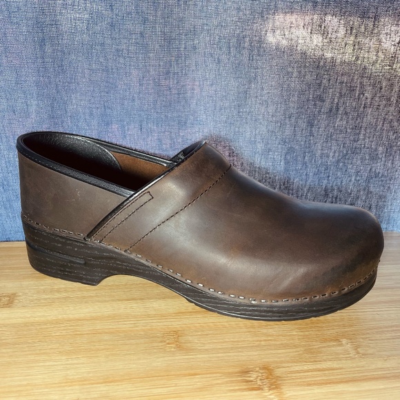 Dansko Professional Mens Clogs Shoes Oiled Leather Antique Brown Sz 45 11.5 12 main image 11
